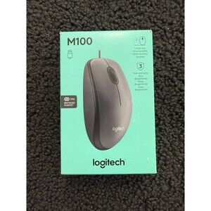 Logitech M100 Mouse - Corded USB Mouse